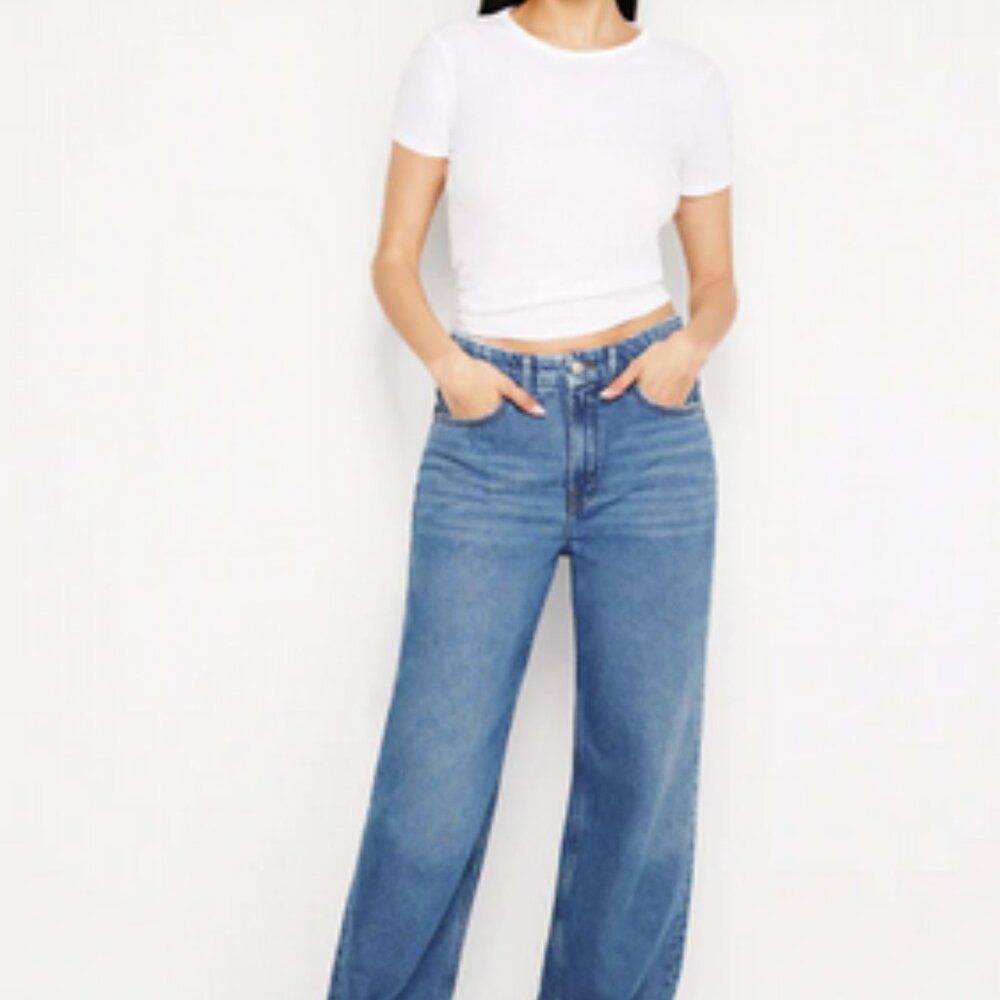 Good ‘90s Relaxed Straight Leg Jeans – Medium BLUE 541 Wash